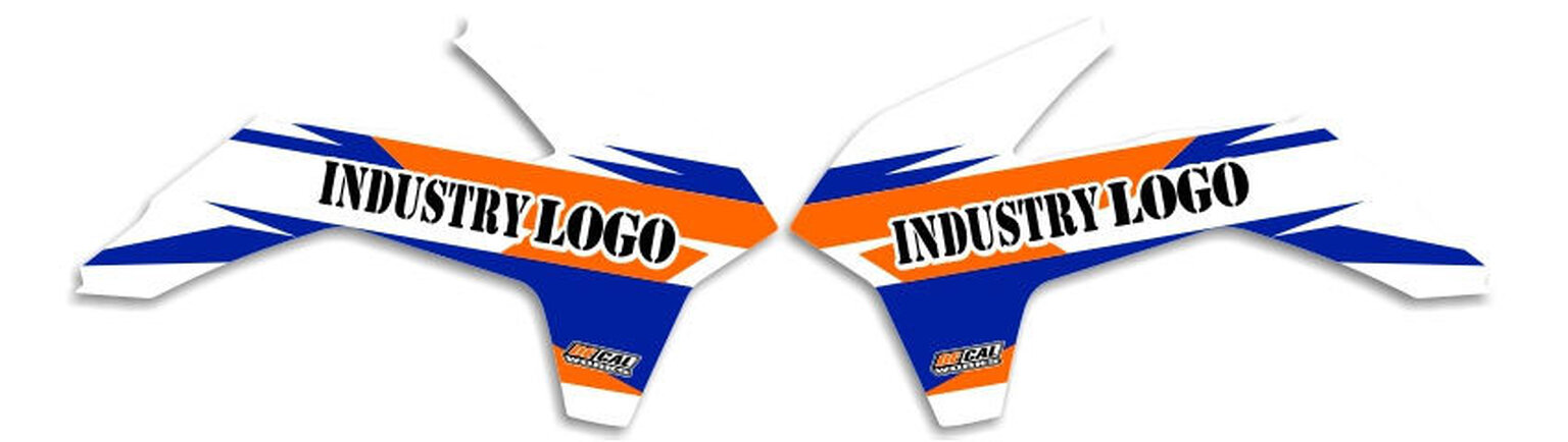 MX Graphics Dirt Bike Decals KTM T-3 Semi Custom Rad Kit