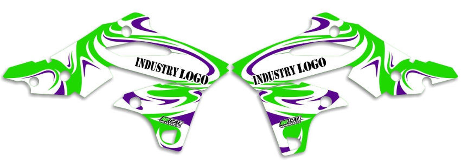 MX Graphics Dirt Bike Decals Kawasaki T-7 Semi Custom Rad Kit