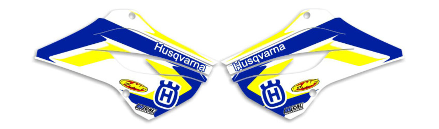 MX Graphics Dirt Bike Decals Husqvarna T-4 Ready Made Rad Kit