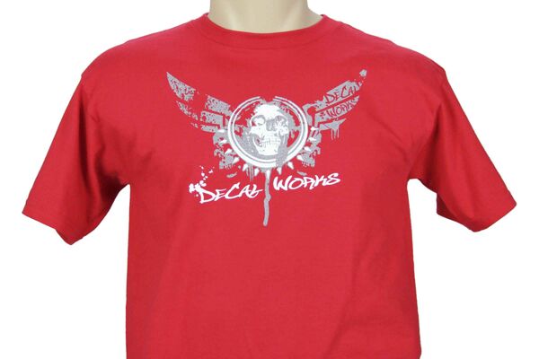 Skull Wings Red T-Shirt  | DeCal Works