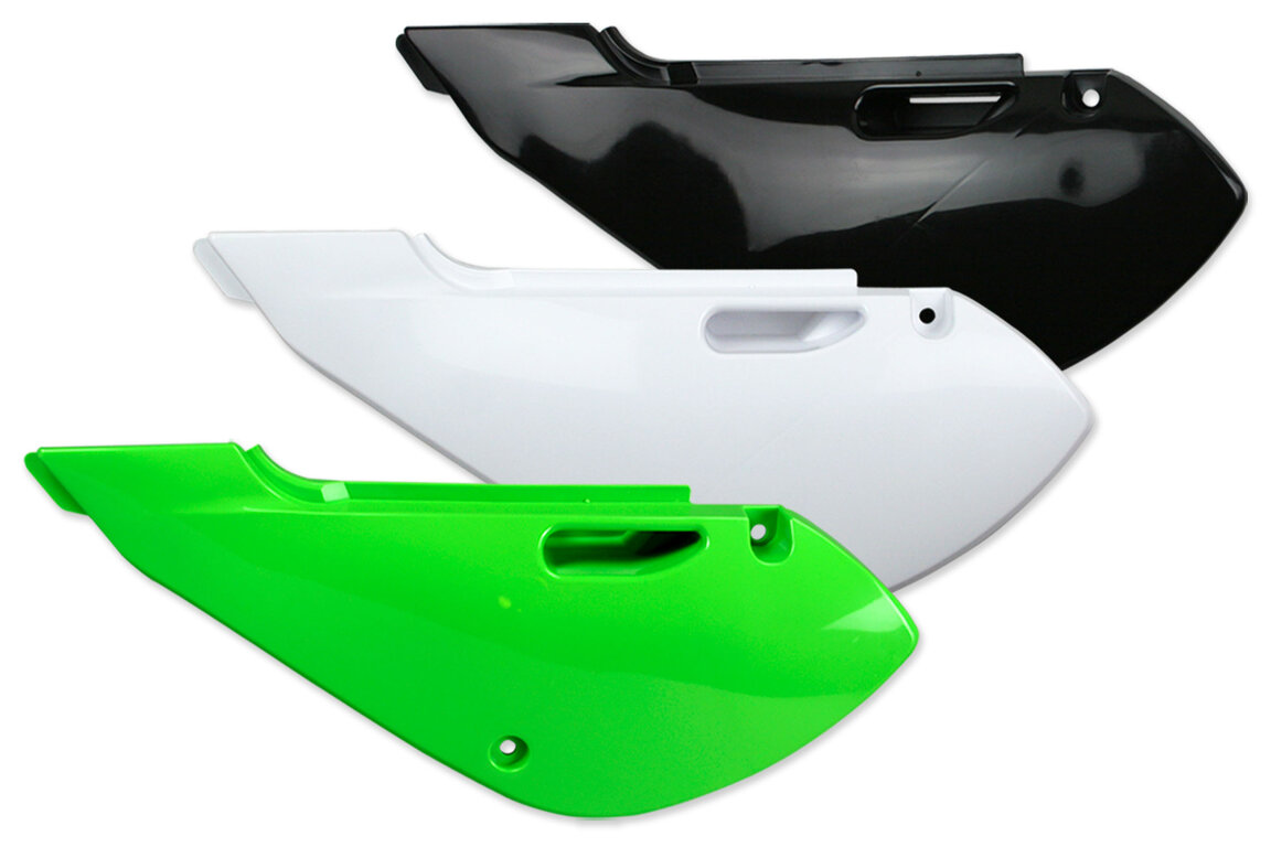 Side Number Plates for 00-26 Kawasaki, Suzuki KLX110, KX65, RM65