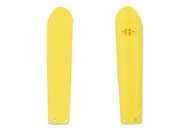 Polisport Yellow Lower Fork Guards for GasGas: EC250 (2021-2023), EC250F (2021-2023), EC300 (2021-2023), EC350F (2021-2023), EX250 (2023), EX250F (2021-2023), EX300 (2021-2023), EX350F (2021-2023), EX450F (2021-2023), MC 125 (2021-2023), MC 250 (2023), MC250F (2021-2023), MC350...and more