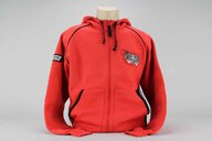 DeCal Works X Large Red Zipper Hoodie Sweatshirt replacement plastics for    dirt bikes 360 view