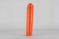 Right Side Polisport Orange Lower Fork Guards replacement plastics for 14-26 GasGas, Husqvarna, KTM, Sherco EC, ECF, EX, EXF, MC, MCF, FC, TC, EXC, EXCF, SMR, SX, SXF, XC, XCF, XCW, SC, SE, SE-R, SCF, SEF, SEF-R dirt bikes.