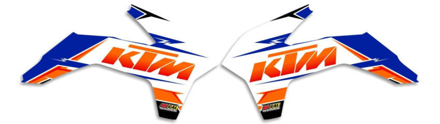 MX Graphics Dirt Bike Decals KTM T-15 Ready Made Rad Kit