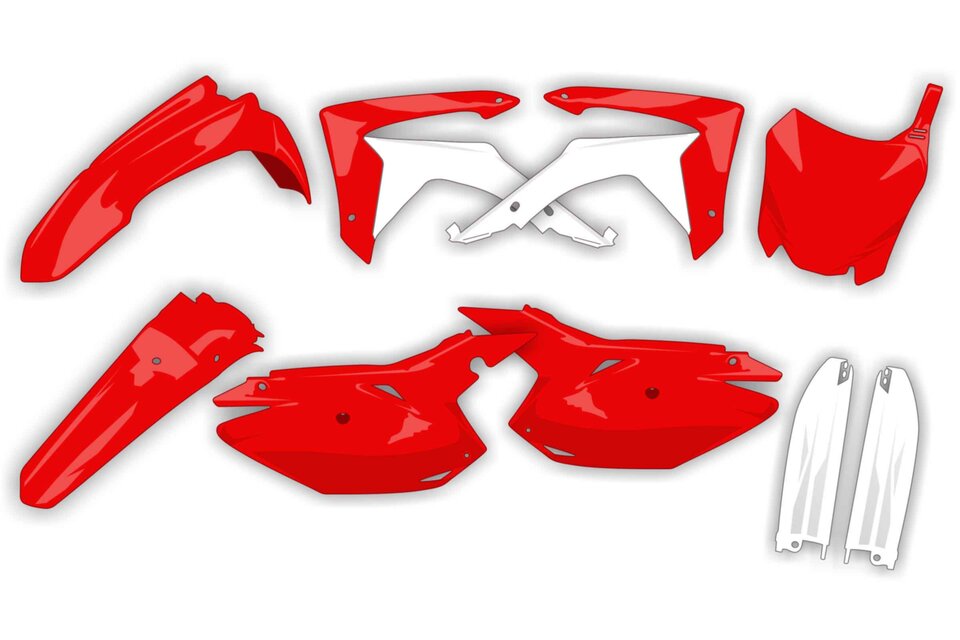 Mix & Match Plastic Kit With Lower Forks 2008 Honda CRF450X, 2009 Honda CRF450X, 2010 Honda CRF450X, 2011 Honda CRF450X, 2012 Honda CRF450X, 2013 Honda CRF450X, 2014 Honda CRF450X, 2015 Honda CRF450X, 2016 Honda CRF450X, 2017 Honda CRF450X | DeCal Works