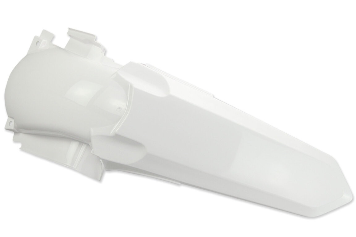 Polisport White Rear Fender for Yamaha: YZ125 (2002-2021), YZ125X (2020-2022), YZ250 (2002-2021), YZ250X (2016-2022)
