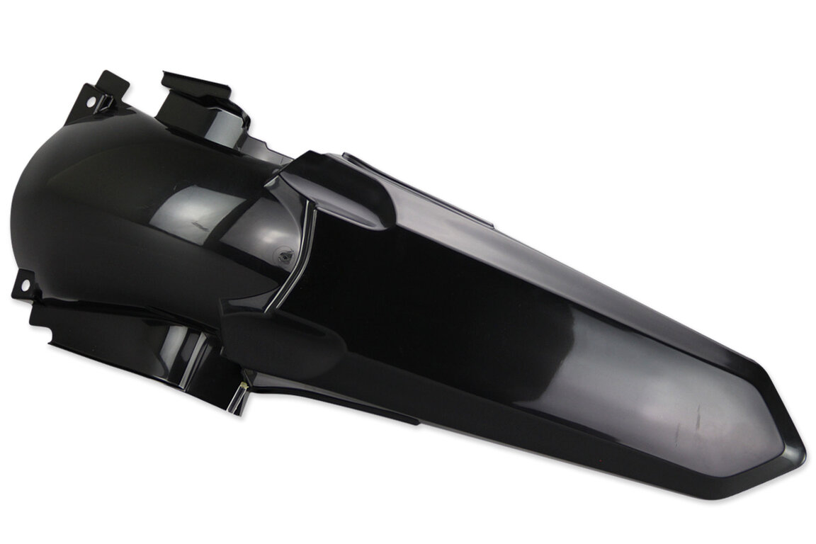 UFO Black Rear Fender for Yamaha: YZ125 (2002-2021), YZ125X (2020-2022), YZ250 (2002-2021), YZ250X (2016-2022)
