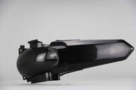 UFO Black Rear Fender replacement plastics for 02-22 Yamaha YZ125, YZ250 dirt bikes 360 view