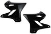 Black Complete Plastic Kit With Lower Forks Yamaha: YZ125 (2 Stroke) [Polisport Restyled Plastic Kit] (2008-14) / YZ250 (2 Stroke) [Polisport Restyled Plastic Kit] (2008-14)