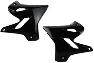 UFO Black Radiator Shroud Set for Yamaha: YZ125 (2002-2021), YZ125X (2020-2022), YZ250 (2002-2021), YZ250X (2016-2022)