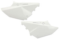UFO White Side Number Plates for Yamaha: YZ125 (2002-2021), YZ125X (2020-2022), YZ250 (2002-2021), YZ250X (2016-2022)