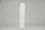 Right Side Polisport White Lower Fork Guards replacement plastics for 14-26 GasGas, Husqvarna, KTM, Sherco EC, ECF, EX, EXF, MC, MCF, FC, TC, EXC, EXCF, SMR, SX, SXF, XC, XCF, XCW, SC, SE, SE-R, SCF, SEF, SEF-R dirt bikes.
