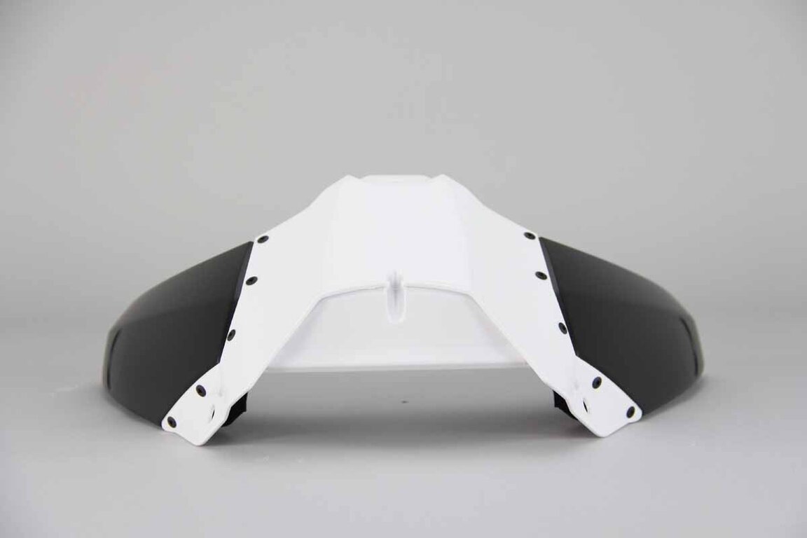 UFO White Upper Airbox Shroud Intake replacement plastics for 14-19 Yamaha YZ250F, YZ250FX, YZ450F dirt bikes 360 view
