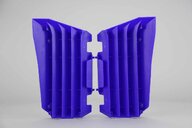 Polisport Blue Radiator Louvers replacement plastics for 14-19 Yamaha WRF, YZ250F, YZ450F, YZ450FX dirt bikes 360 view