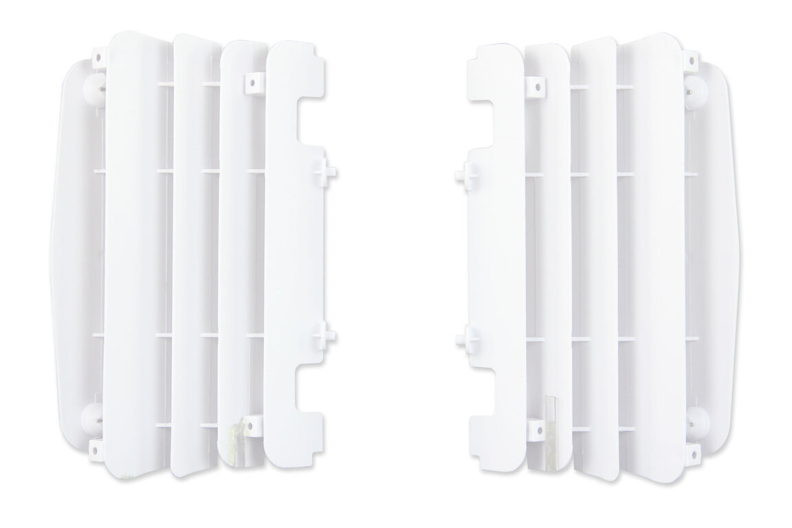 Polisport White Radiator Louvers for Yamaha: YZ450F (2010-2013)