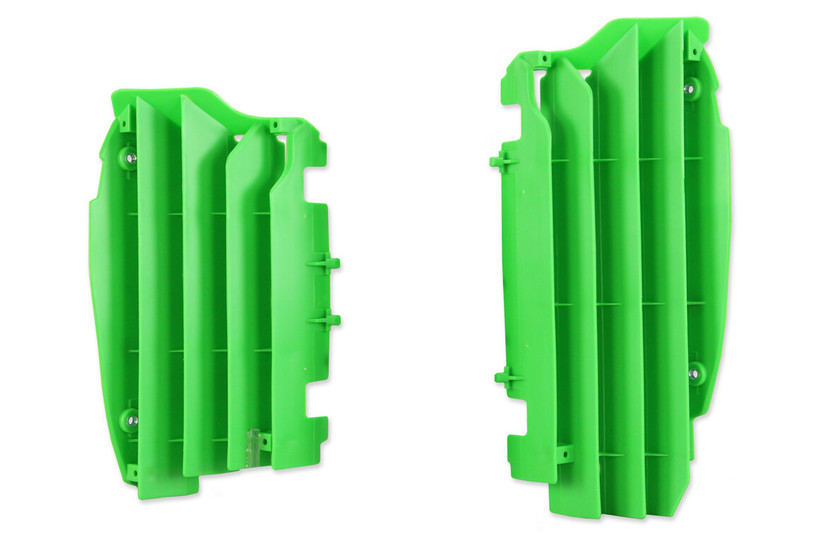 Polisport Green Radiator Louvers for Kawasaki: KX450F (2012-2015)