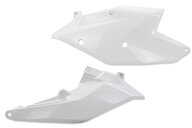 UFO White Side Number Plates for KTM: EXC250F (2017-2019), EXC300 (2017-2019), EXC350F (2017-2019), EXC450F (2017-2019), EXC500F (2017-2019), SX125 (2016-2018), SX150 (2016-2018), SX250 (2017-2018), SXF250 (2016-2018), SXF250FE (2015-2017), SXF350 (2016-2018), SXF450 (201...and more