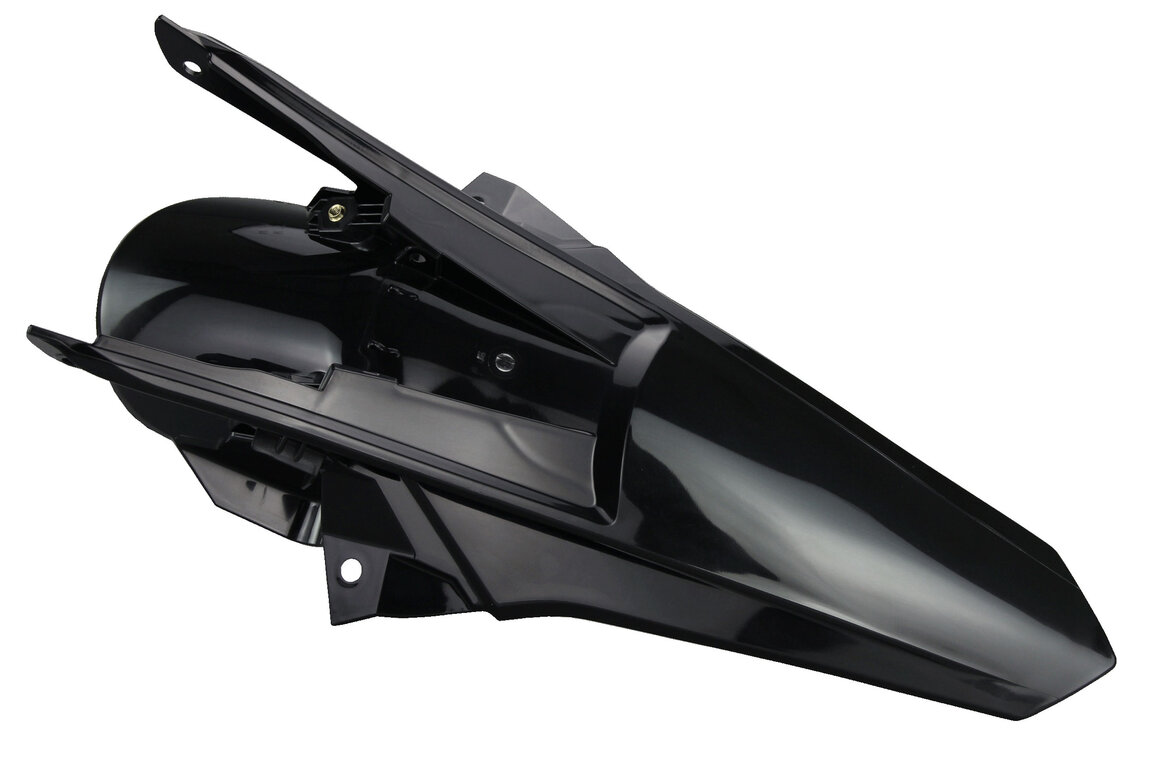 Polisport Black Rear Fender for KTM: SX125 (2016-2018), SX150 (2016-2018), SX250 (2017-2018), SXF250 (2016-2018), SXF250FE (2015-2017), SXF350 (2016-2018), SXF450 (2016-2018), SXF450FE (2015-2017), XC250 (2017-2018), XC300 (2017-2018), XCF250 (2016-2018), XCF350 (2016-20...and more