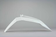 UFO White 19 Front Fender replacement plastics for 15-23 KTM EXC, EXCF, SX, SXF, XC, XCF, XCW dirt bikes 360 view