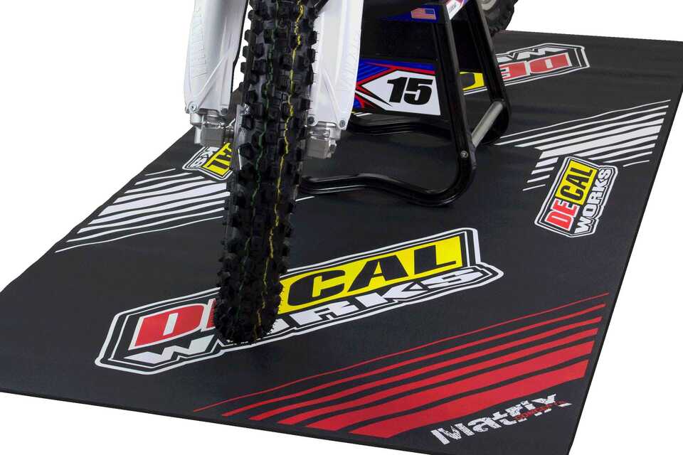 Dirt Bike Mats Matrix R2 Factory Black Mat DeCal Works
