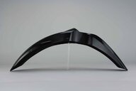 UFO Black Front Fender replacement plastics for 03-26 Kawasaki KLX, KX, KX250F, KX450F dirt bikes 360 view