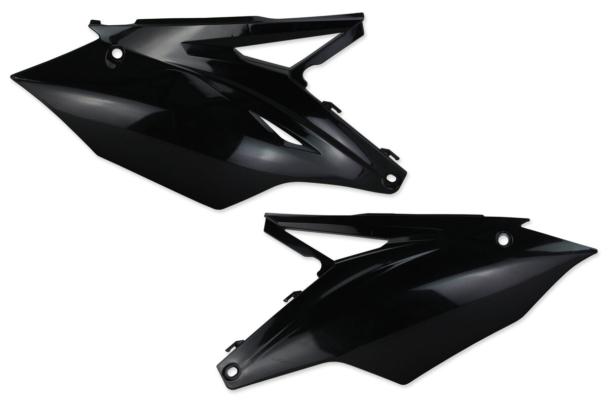 Polisport Black Side Number Plates 16-20 KX250F, KX450F