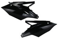 Polisport Black Side Number Plates for Kawasaki: KX250F (2017-2020), KX450F (2016-2018)