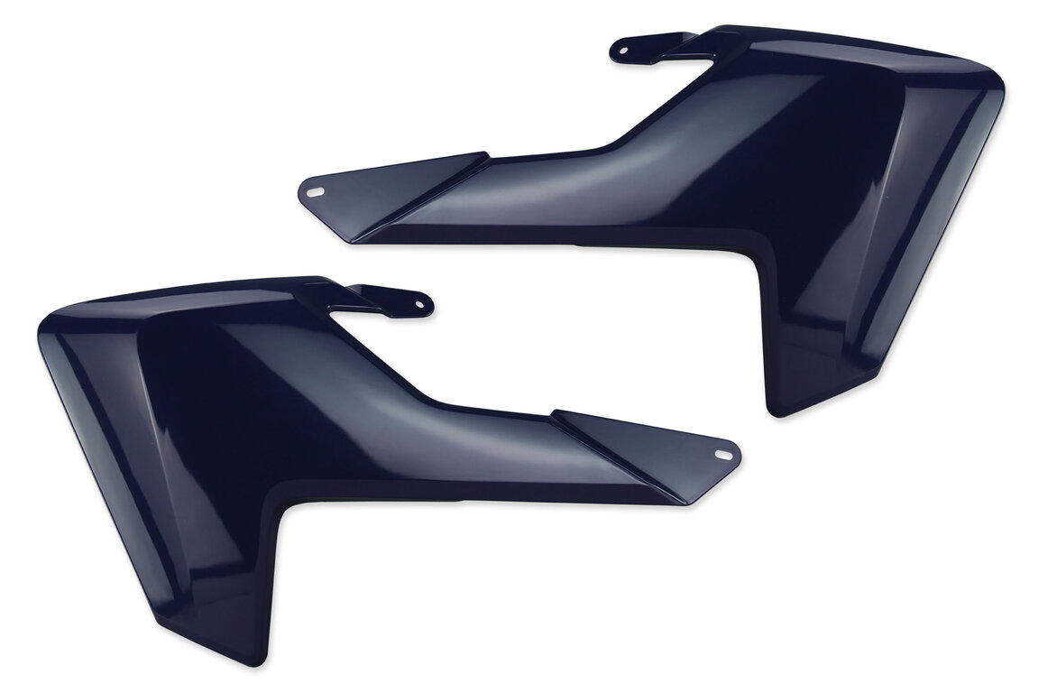 Polisport Blue Radiator Shroud Set for Husqvarna: FC250 (2016-2018), FC350 (2016-2018), FC450 (2016-2018), FE250 (2017-2019), FE350 (2017-2019), FE350s (2018), FE450 (2018-2019), FE501 (2017-2019), FS450 (2016-2018), FX350 (2017-2018), FX450 (2017-2018), TC125 (2016-2018), TC25...and more