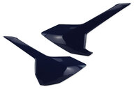 UFO Blue Side Number Plates for Husqvarna: FC250 (2016-2018), FC350 (2016-2018), FC450 (2016-2018), FE250 (2017-2019), FE350 (2017-2019), FE350s (2018), FE450 (2018-2019), FE501 (2017-2019), FS450 (2016-2018), FX350 (2017-2018), FX450 (2017-2018), TC125 (2016-2018), TC25...and more