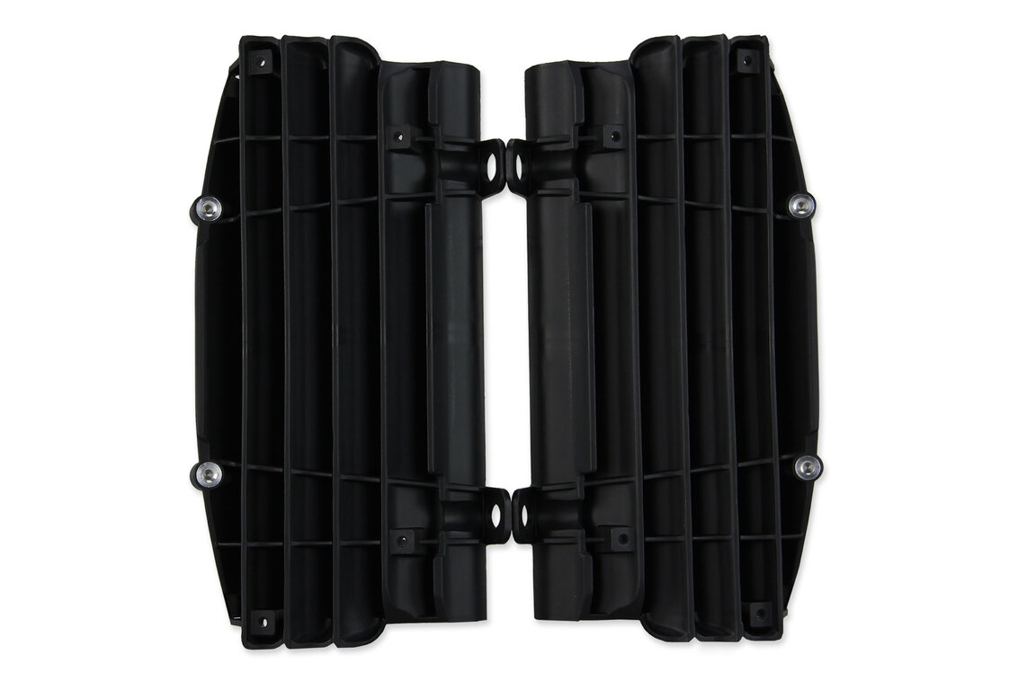 Polisport Black Radiator Louvers for Husqvarna: FC250 (2016-2018), FC350 (2016-2018), FC450 (2016-2018), FE250 (2017-2019), FE350 (2017-2019), FE350s (2018), FE450 (2019), FE501 (2017-2019), FS450 (2016-2018), FX350 (2017-2018), FX450 (2017-2018), TC125 (2016-2018), TC250 (20...and more