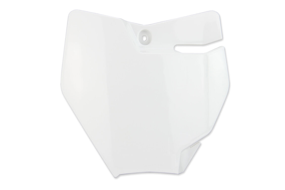 Polisport White Front Number Plate for GasGas: MC65 (2021-2023), KTM: SX65 (2016-2023)
