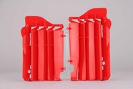 Polisport Red Radiator Louvers replacement plastics for 15-16 Honda CRF450 dirt bikes 360 view