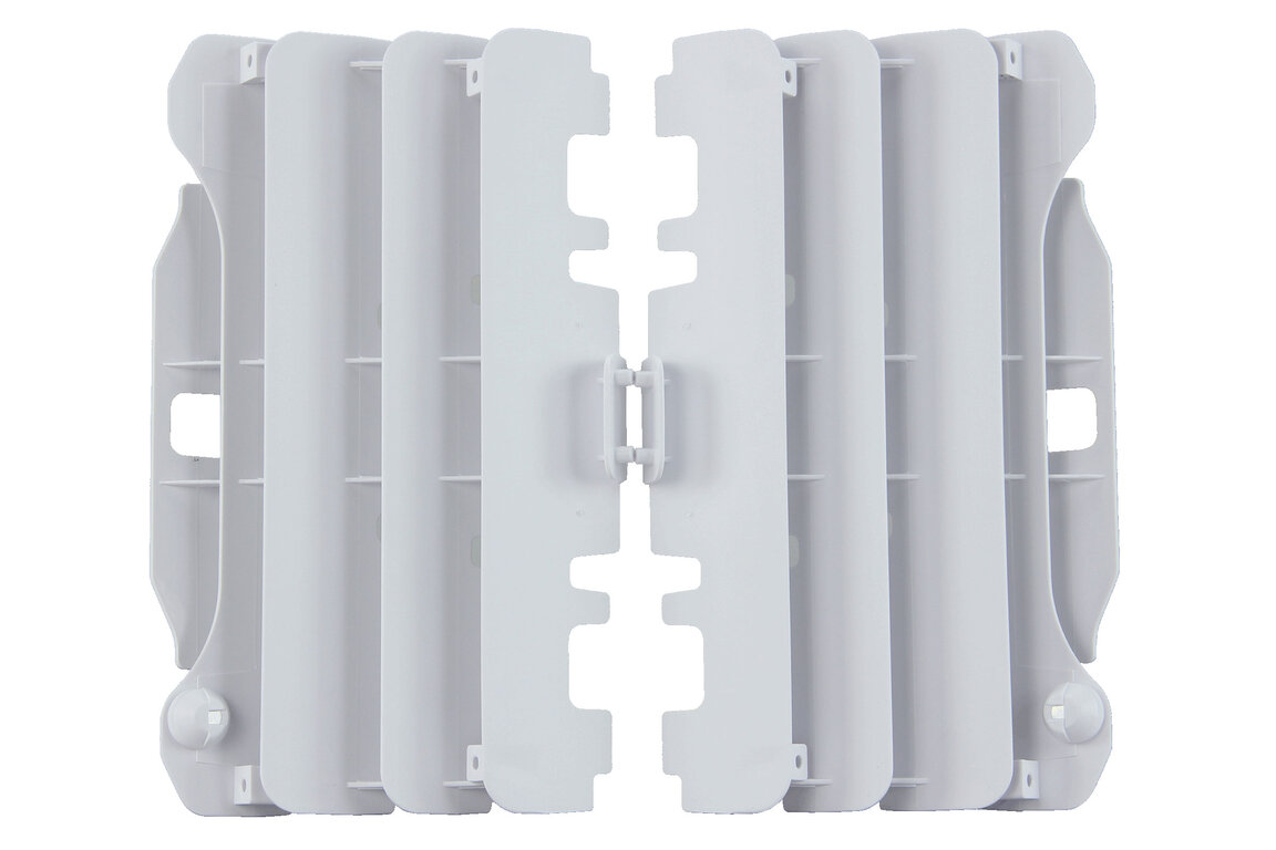 Polisport White Radiator Louvers for Yamaha: YZ250F (2007-2009), YZ450F (2007-2009)