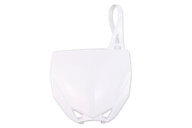 Polisport White Front Number Plate for Yamaha: YZ65 (2018-2027), YZ85 (2015-2027), YZ85 LW (2022-2027)