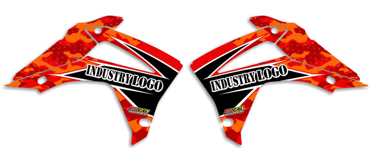 MX Graphics Dirt Bike Decals Honda Traditional Camo Semi Custom Rad Kit