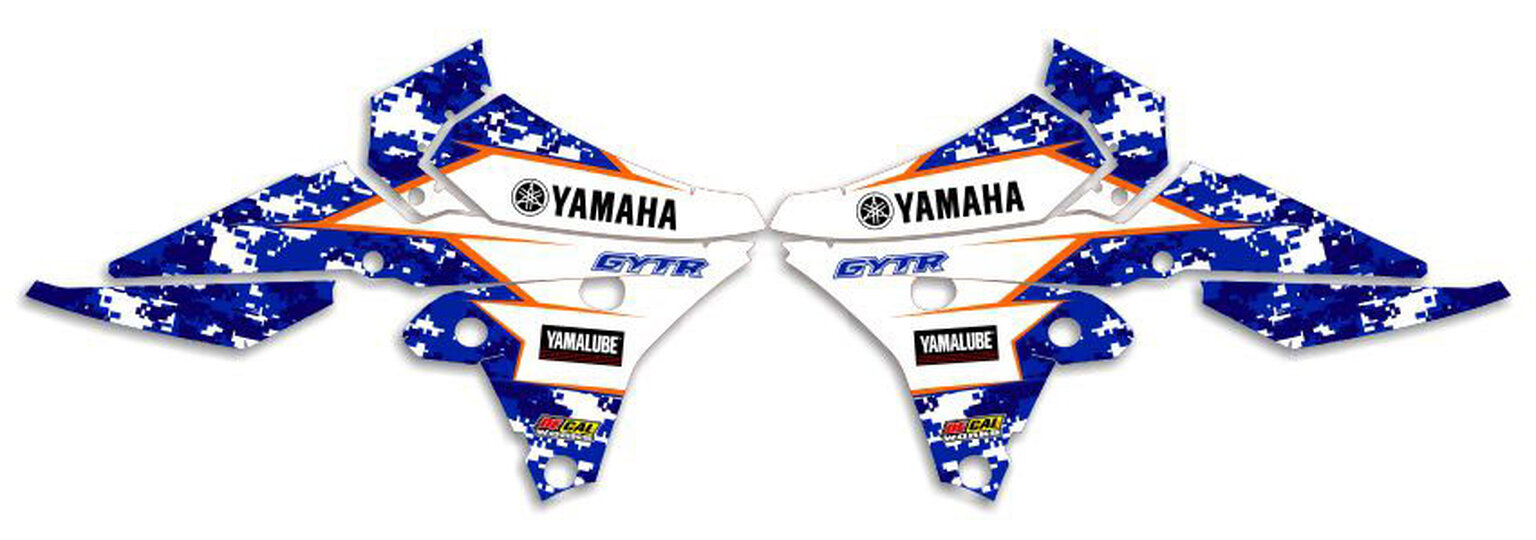 MX Graphics Dirt Bike Decals Yamaha Digital Camo Semi Custom Rad Kit