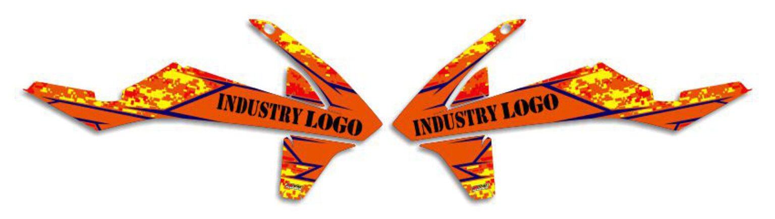 MX Graphics Dirt Bike Decals KTM Digital Camo Semi Custom Rad Kit