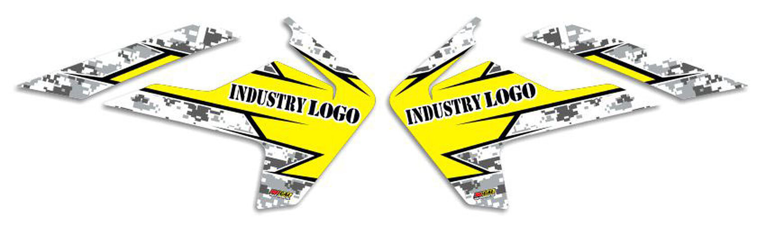 MX Graphics Dirt Bike Decals Husqvarna Digital Camo Semi Custom Rad Kit