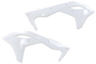 Polisport White Radiator Shroud Set for Kawasaki: KX250F (2017-2020)