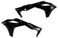 Polisport Black Radiator Shroud Set for Kawasaki: KX250F (2017-2020)