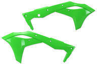 Acerbis Green Radiator Shroud Set for Kawasaki: KX250F (2017-2020)