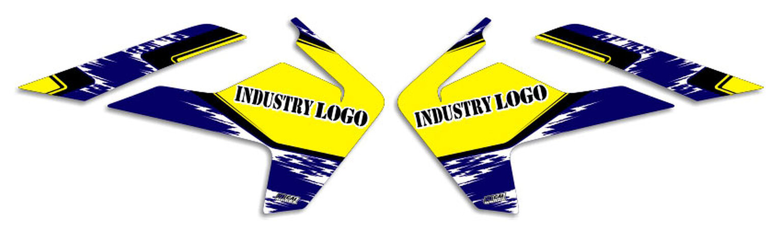 MX Graphics Dirt Bike Decals Husqvarna T-17 Semi Custom Rad Kit