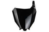 Polisport Black Front Number Plate for Honda: CRF250R (2018-2021), CRF250RX (2019-2021), CRF450R (2017-2020), CRF450R-S (2022), CRF450RX (2017-2020)