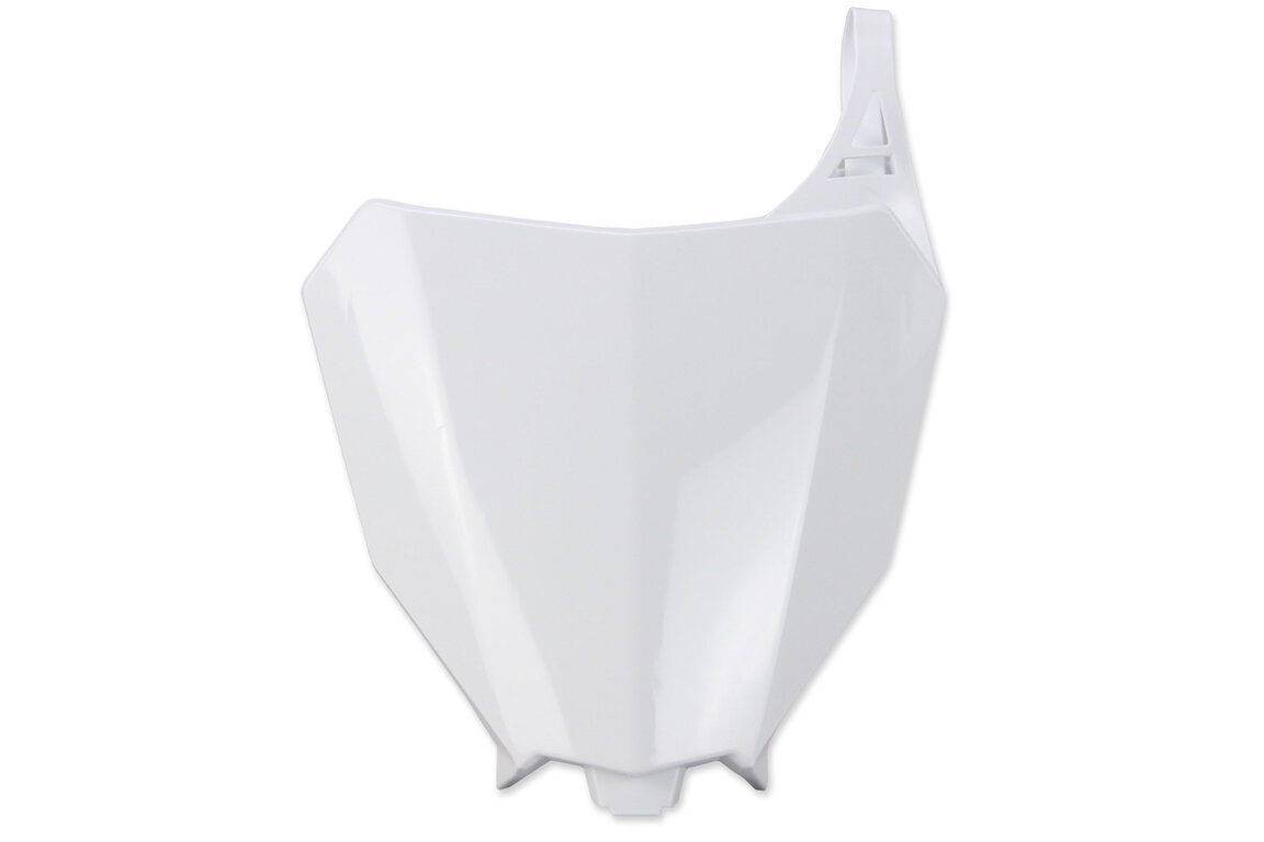 Polisport White Front Number Plate for Honda: CRF250R (2018-2021), CRF250RX (2019-2021), CRF450R (2017-2020), CRF450R-S (2022), CRF450RX (2017-2020)