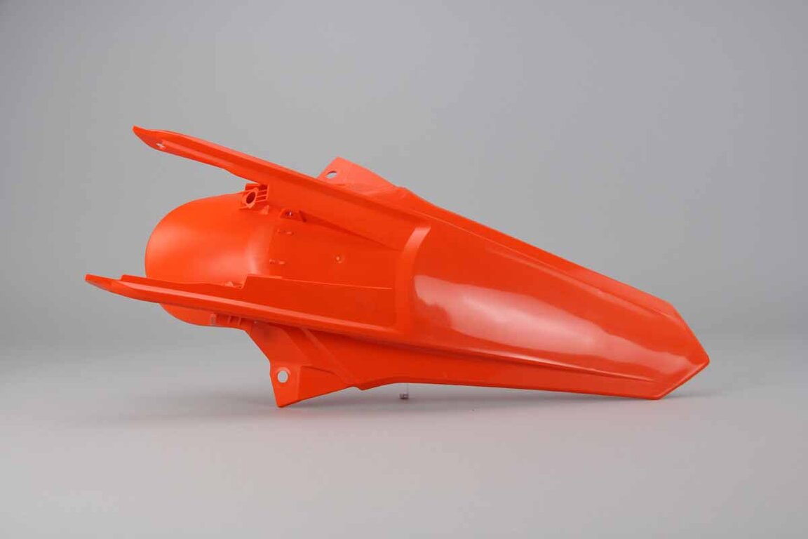 DeCal Works  Mix & Match Plastic Kit With Lower Forks & Seat Cover replacement plastics for 17-19 KTM EXCF, EXC, XCW dirt bikes 360 view