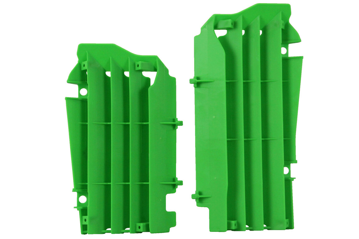Polisport Green Radiator Louvers for Kawasaki: KX250F (2017-2020)
