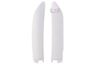 Polisport White Lower Fork Guards for Beta: 125 RR (2018), 200 Xtrainer (2027), 250 RR (2013-2018), 250 RR Race Edition (2014-2018), 250 Xtrainer (2025), 300 RR (2013-2018), 300 RR Race Edition (2013-2018), 300 Xtrainer (2019-2027), 350 RR (2013-2016), 350 RR Race Edition (201...and more