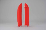 Polisport Red Lower Fork Guards replacement plastics for 13-18 Beta RR dirt bikes 360 view