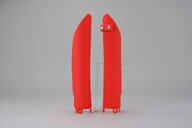 Polisport Red Lower Fork Guards replacement plastics for 13-27 Beta RR, 200 Xtrainer, 250 Xtrainer, RX dirt bikes 360 view